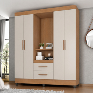 Guarda Roupa Capela Henn Com 4 Portas em Oferta na Shopee