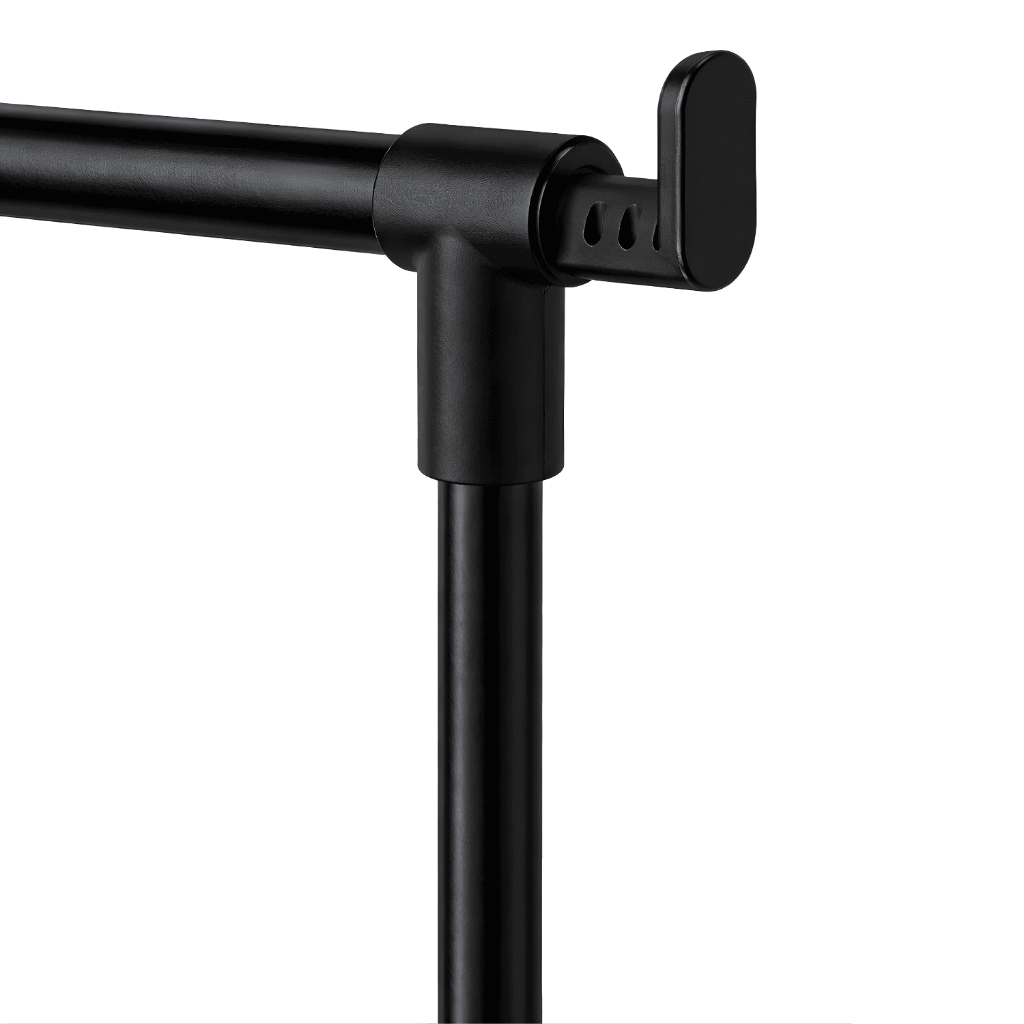 Cabideiro E Arara Para Guarda Roupas Portátil Com Rodinhas Prateleira E Sapateira Ideal Para Loja E Closet — imagem 2 de 2