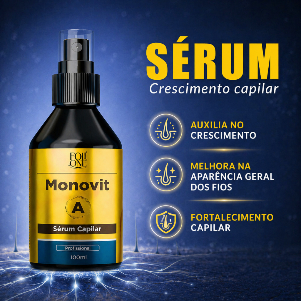 Serum Capilar Monovit Para Crescimento De Cabelo Poderoso Anti Queda