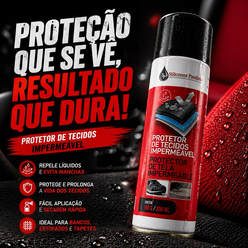 Spray Impermeabilizante para tecidos e estofados 300ml 1 lata