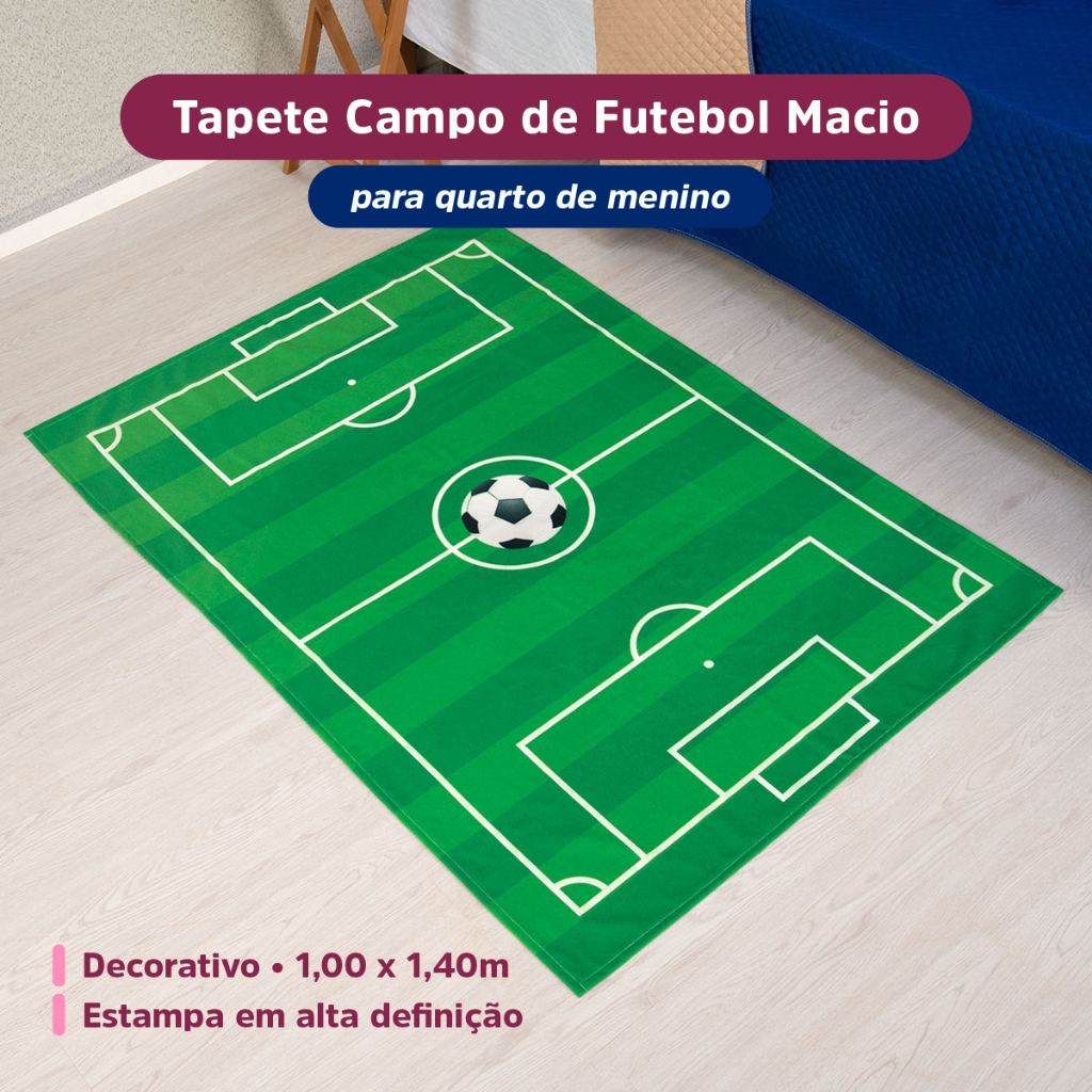 Tapete Infantil DECORATIVO 1,00 x 1,40 Kids Estampas Para Quarto Menino