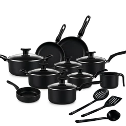 Jogo Panelas 13 Peças Antiaderente Kit Frigideira Caçarola Cozinha Conjunto Completo