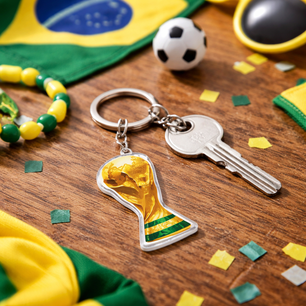 Kit Chaveiro Taça Copa Acrílico 3mm Chaves, Lembrancinha, Brindes, decore e agregue valor