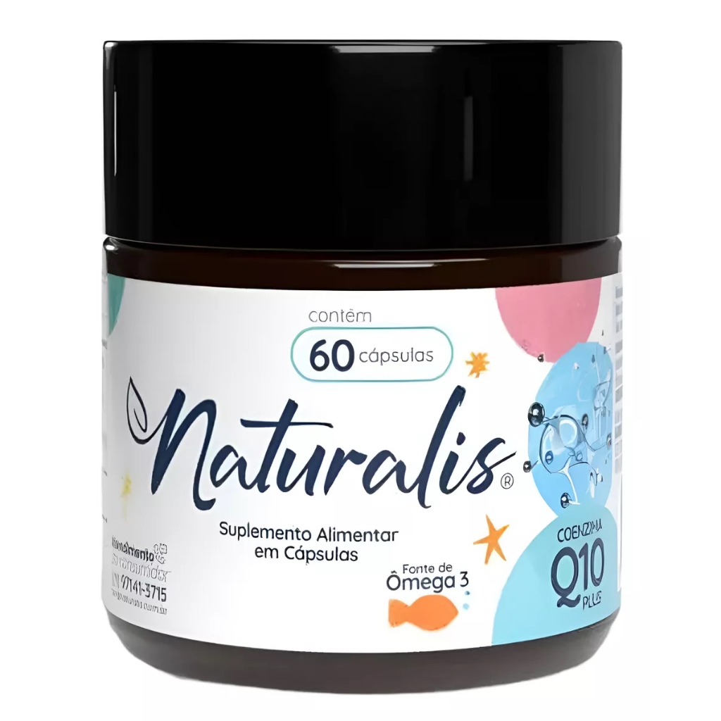 Coenzima Q10 Plus Naturalis com Ômega 3 60 Cápsulas
