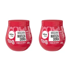 Kit com 2 Máscaras Matizadora #todecacho Vermelho Cereja 300g