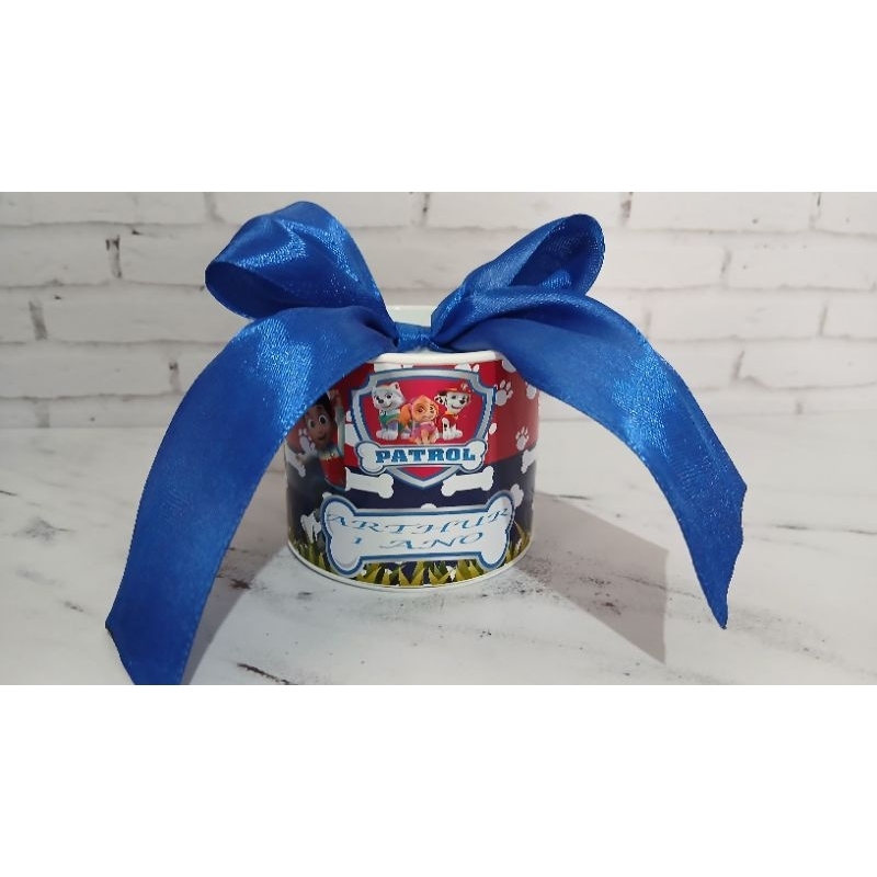 Tubo lata personalizado PATRULHA CANINA/festa infantil/decoração de aniversário/lembrancinha de festa/tubo para doces.