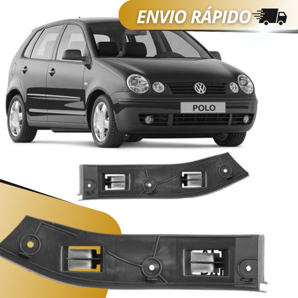 Suporte Guia Parachoque Polo Dianteiro 2003 2004 2005 2006