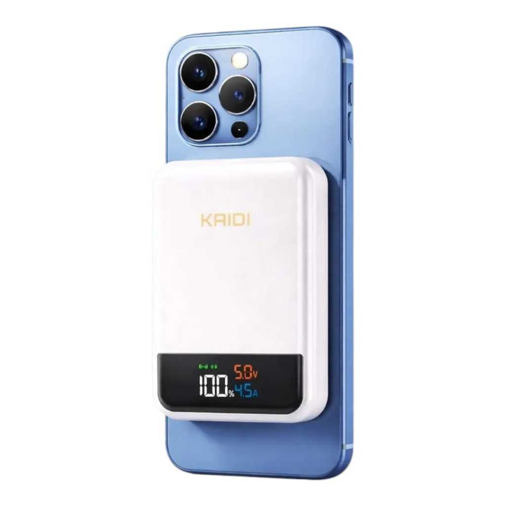 Power Bank Magnético iPhone 10000mAh KD-998 Carregador Rápido Portátil Turbo
