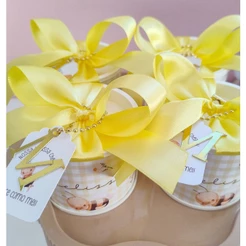 Lembrancinha Abelhinha Personalizada | Kit Tubolata 5x6 com tag | Festa Infantil | Aniversário
