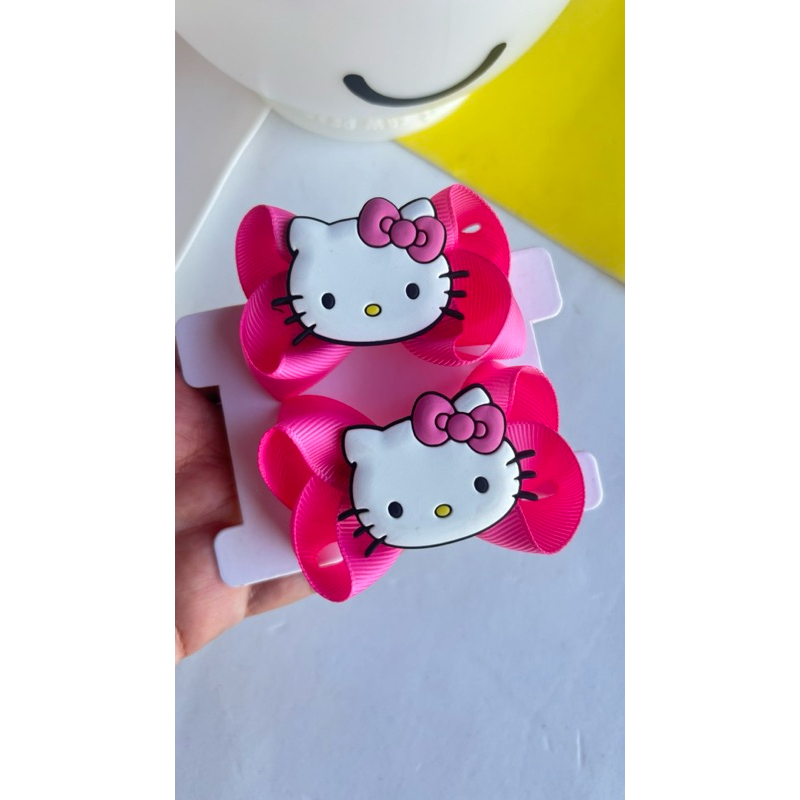 Par Laço  Hello Kitty Acessório de cabelo Infantil Penteados infantil