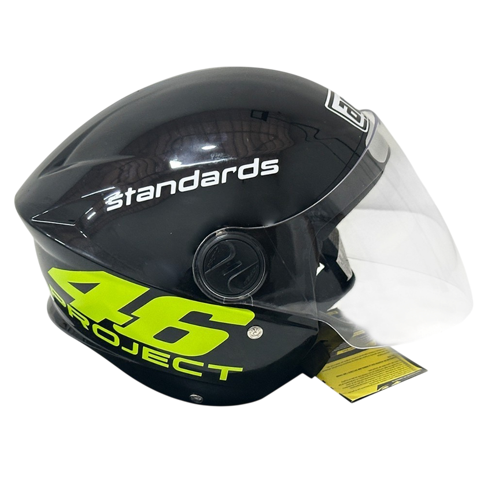 Capacete Aberto Personalizado New Liberty Three - Project 46 Vr. Com Viseira Cri