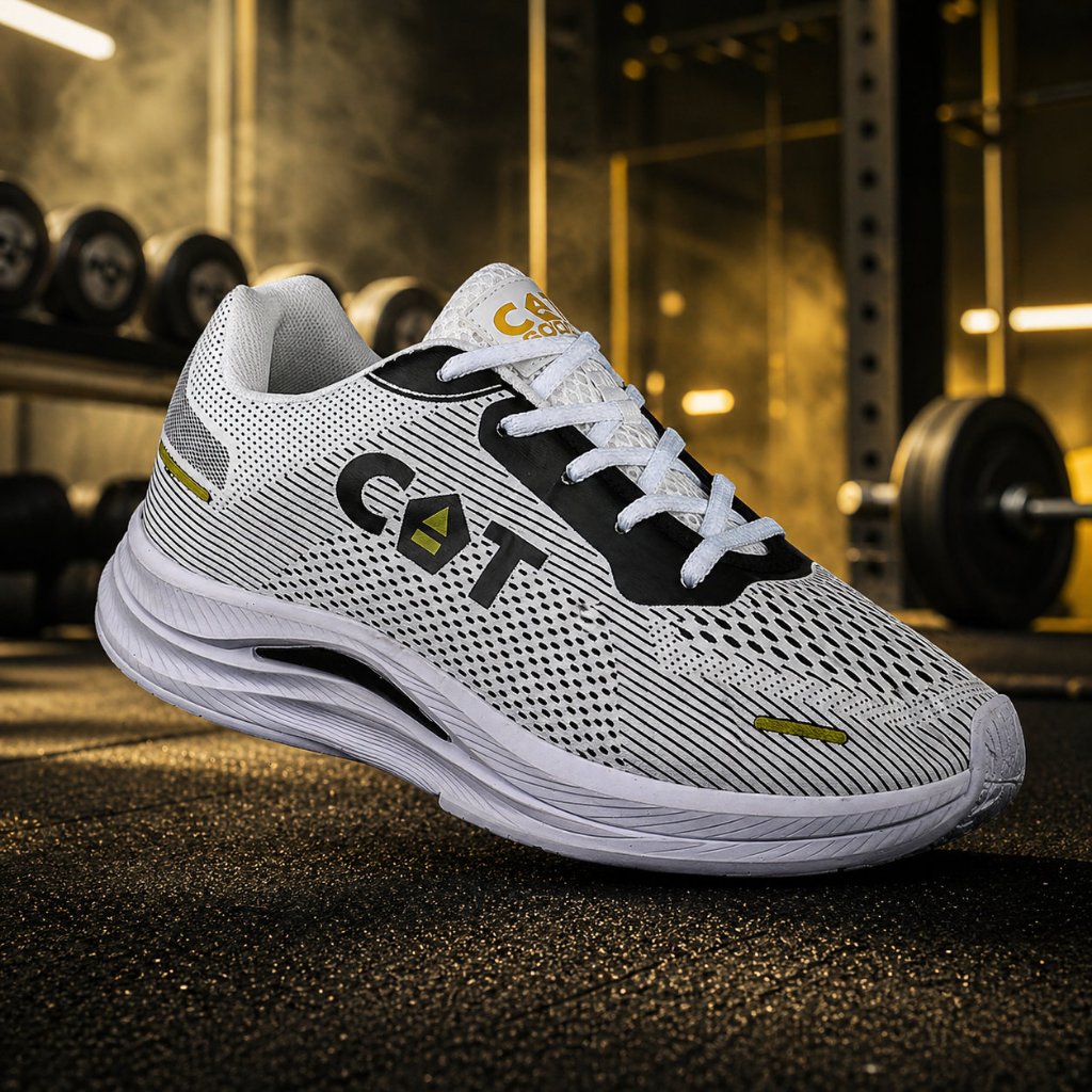 Tênis Masculino Branco Academia Corrida Caminhada Leve Performance Envio Rápido