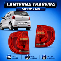 Lanterna Traseira Fox 2010 2011 2012 2013 2014 Bicolor