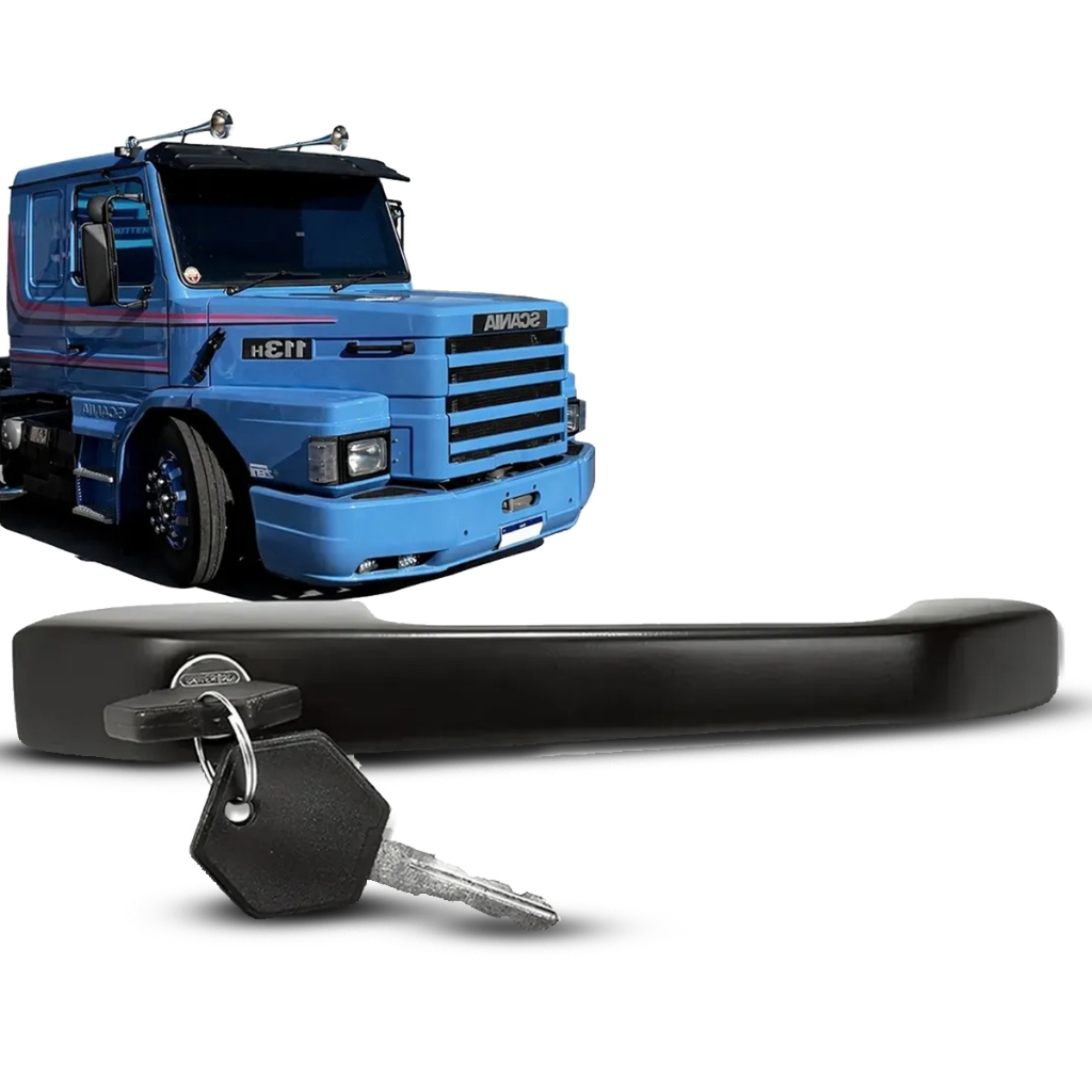 Maçaneta Externa Scania 112 80 a 97 Porta Dianteira Com Chave