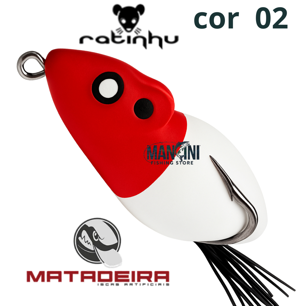 Isca Artificial De Pesca Soft Ratinhu Matadeira Frog Rato Traira Ratinho 5cm 7.3g Black Bass
