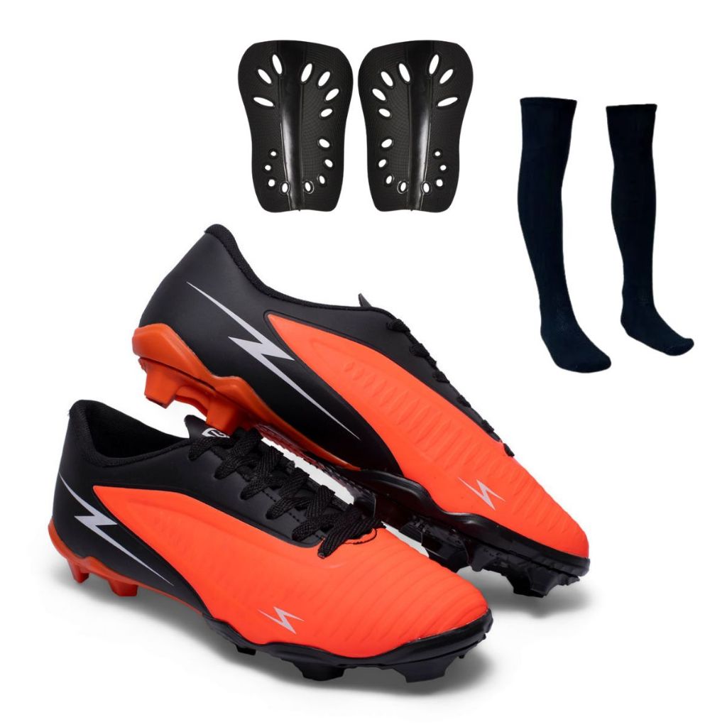 Chuteira Campo Striker Colada Costurada Uzze Sport Original Meião Caneleira