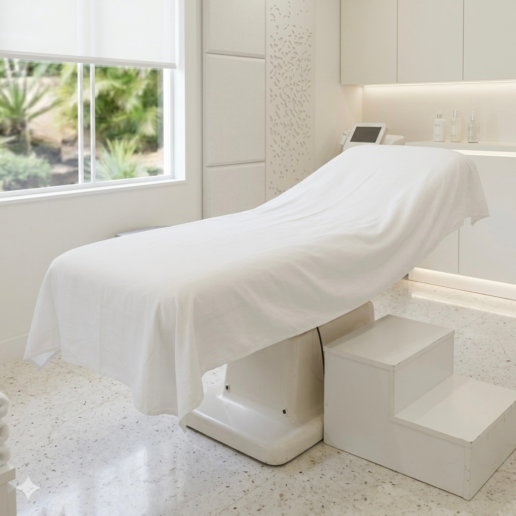 Kit 4 Lençóis 2,30x1,40 s/ Elástico Cama Solteiro Maca Hospitalar e Clínica de Estética Várias Cores