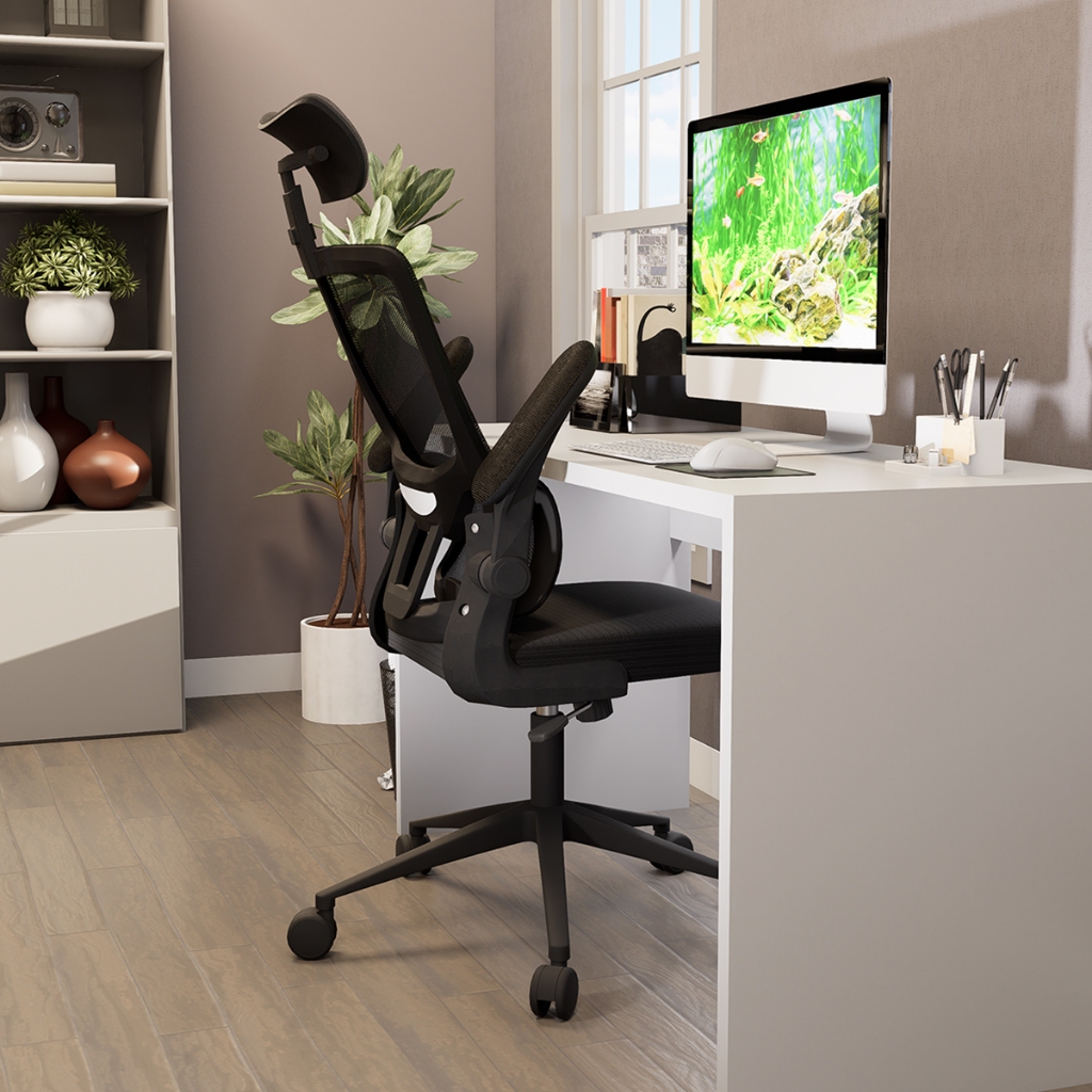 Cadeira Ergonômica Fixa Escritório Giratoria Executiva Gamer Com Apoio Lombar Cabeça Ajustável