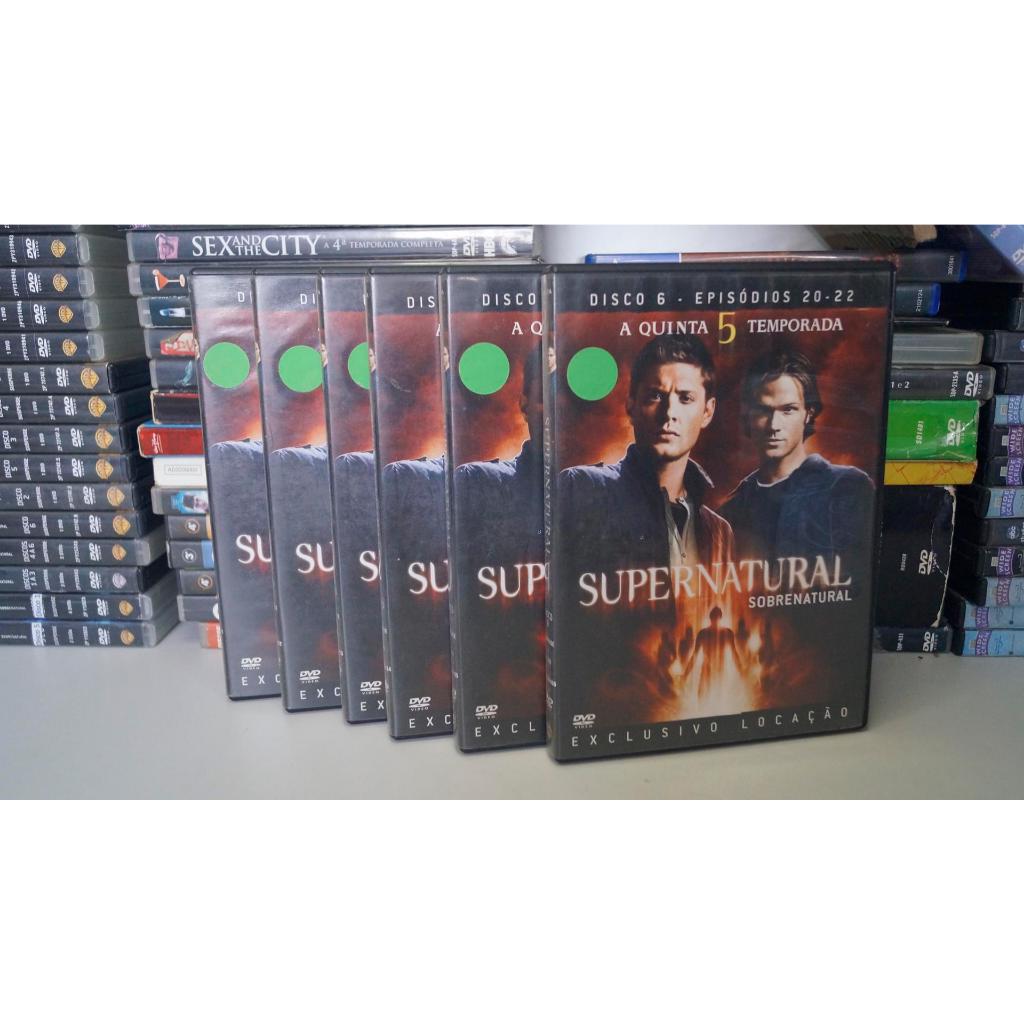 Box 6 DVDS Supernatural (5ª Temporada) Original