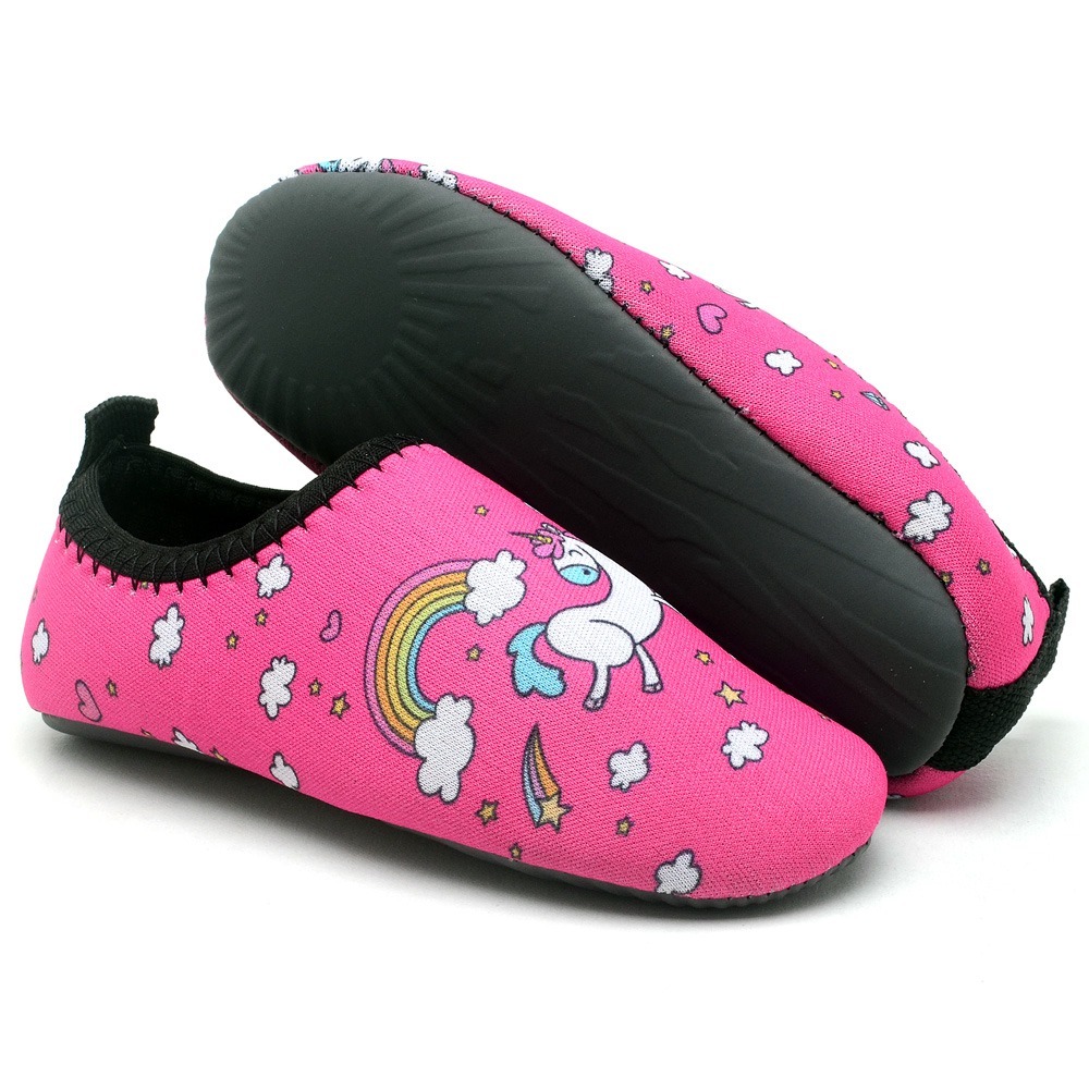 Sapatilha Antiderrapante Neoprene Sapato Aquático De Criança Infantil Calce Fácil