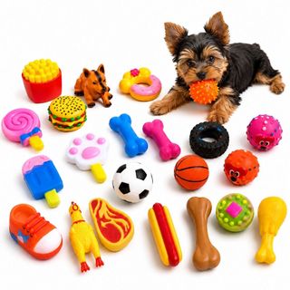 Kits Brinquedos Mordedor Cachorro Anti Estress Pet Diversos Borracha/Vinil