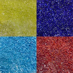 Vidrilho Passante 2mm Miçanga Brilhante para Bordado e Bijuteria