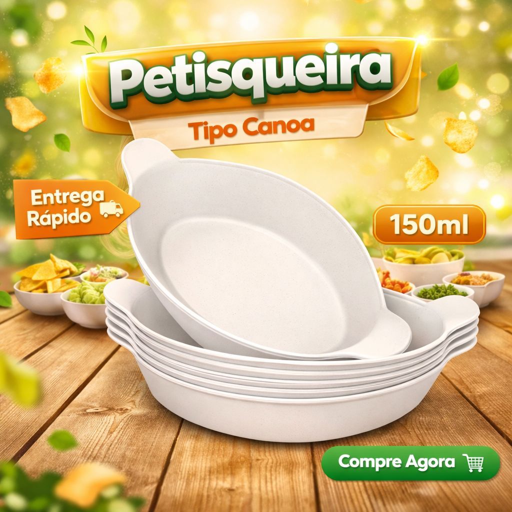 Kit  10 Petisqueira saladeira plastico canoa barca petisco churrasco festa barquinha frios