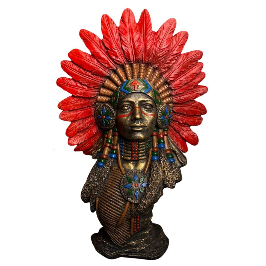 Busto Cabocla Pena (V) 30 cm - Resina - Umbanda Candomble