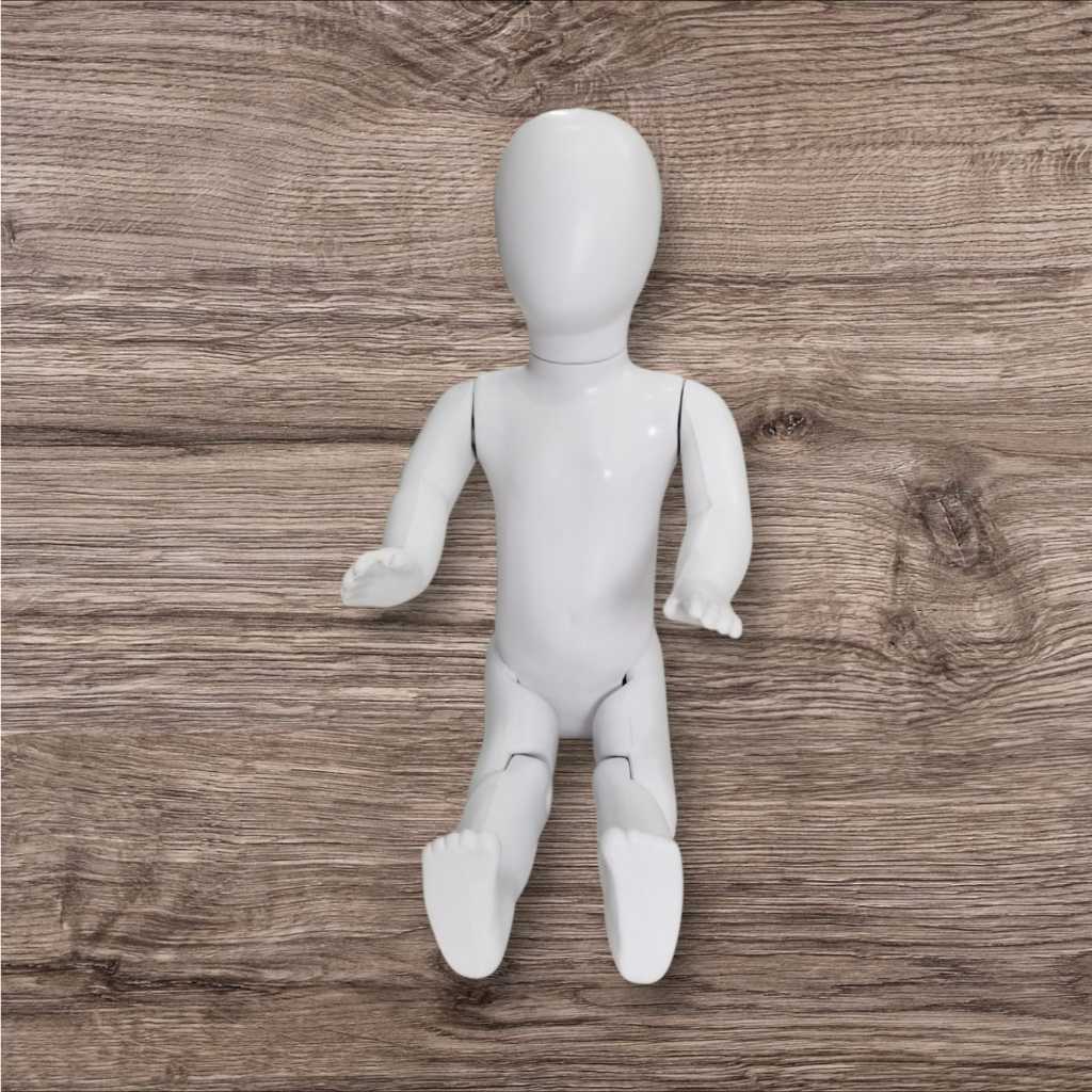 Manequim Bebe Articulado, Bebezinho articulado em Plástico, Moda Infantil de 1 a 2 anos