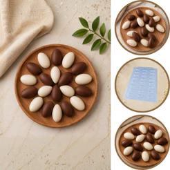 1~5 Forma BWB Simples Semiprofissional, Alto Rendimento Doces Finos Chocolates Cód. 3633- SP OVO 20G (CHOCO)