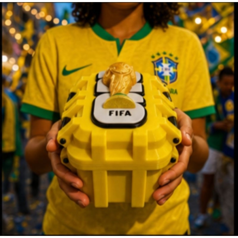 Estojo porta Figurinhas Copa do Mundo 2026 – Organizador álbum Compacto com Capacidade para até 200 e 150 Figurinhas ⚽📦