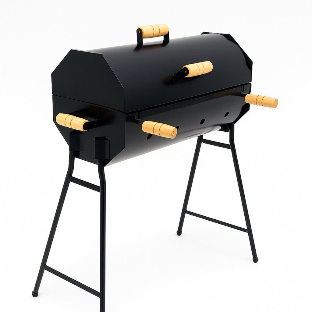 Churrasqueira Bafo Móvel Varios Modelos Alta Com Pés 50x25cm Alta Resistência Defuma Portátil Lindas