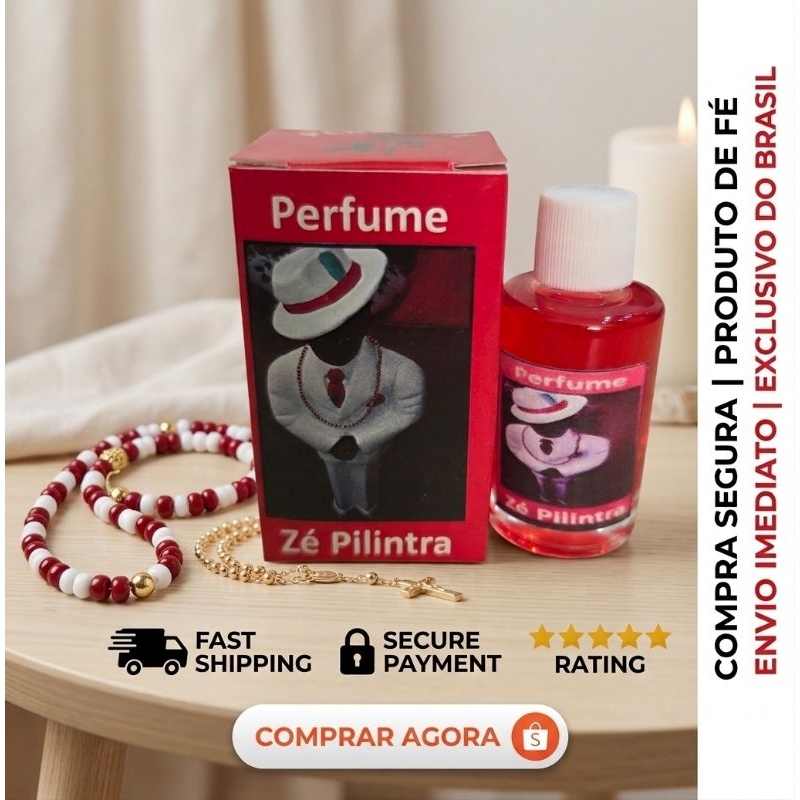 PERFUME ZE PELINTRA CHAMA MULHER FEITIÇO FORTE DO MALANDRO ZE 10ML