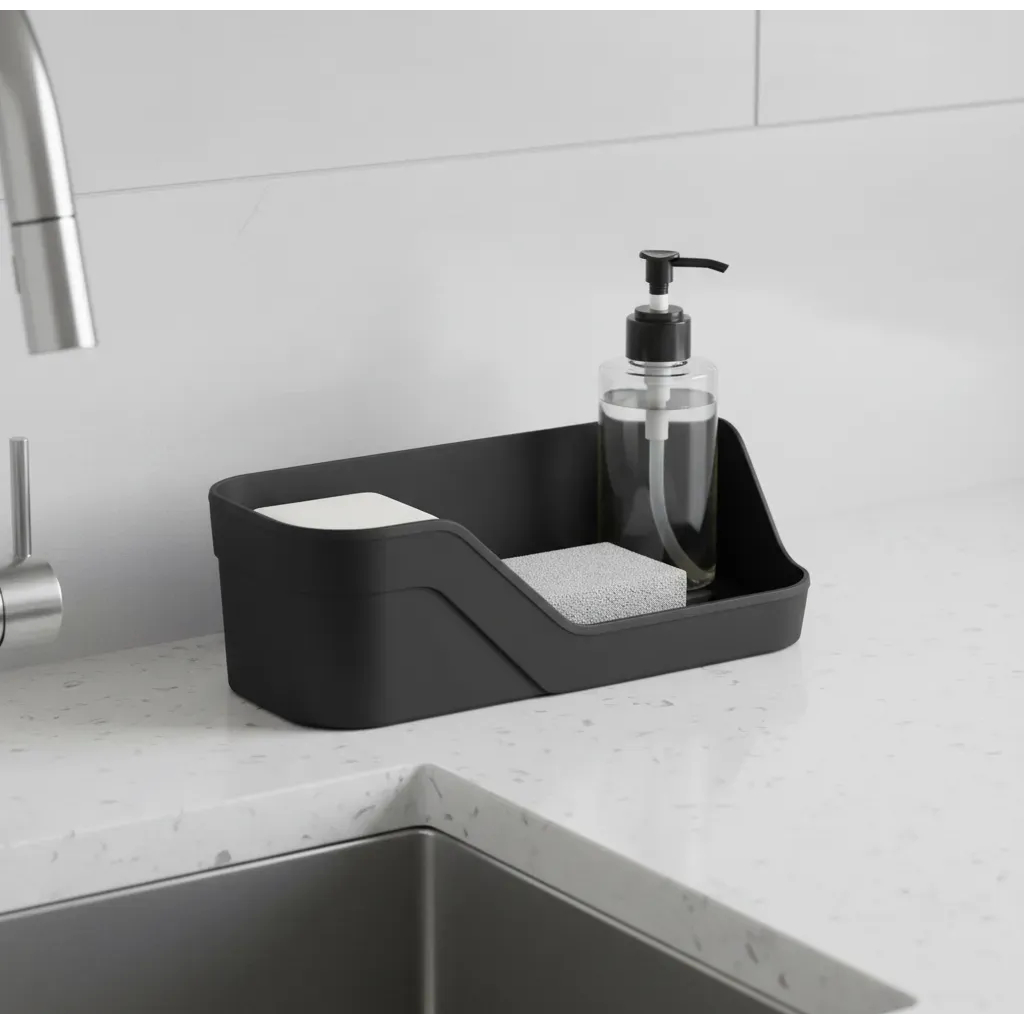 Organizador De Pia Trium Compacto Porta Detergente Bucha Ou