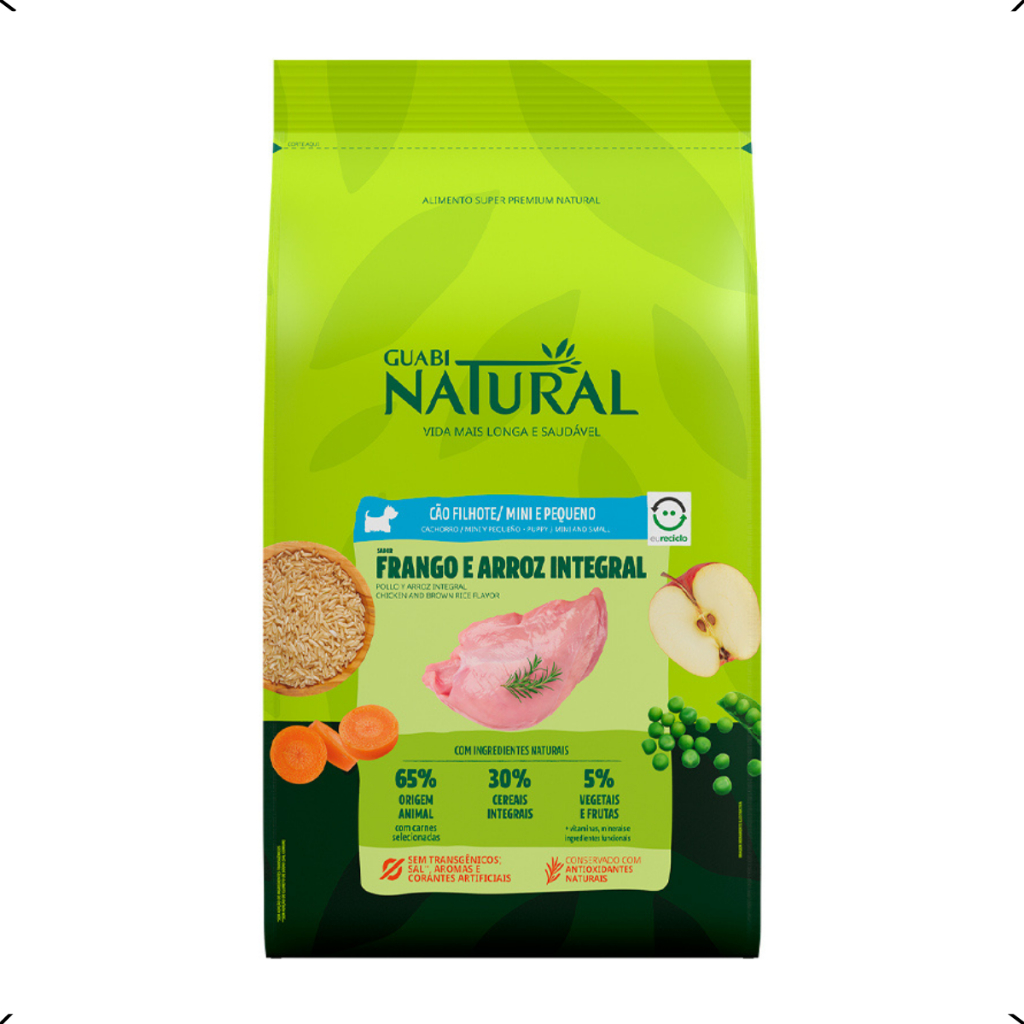 RAÇÃO GUABI NATURAL FILHOTE RAÇA PEQUENA 10KG