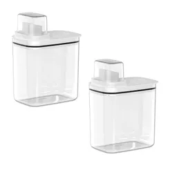 Kit 2 Dispenser Multiuso 1,5L para Produtos de Limpeza Lavanderia Casa Organizador