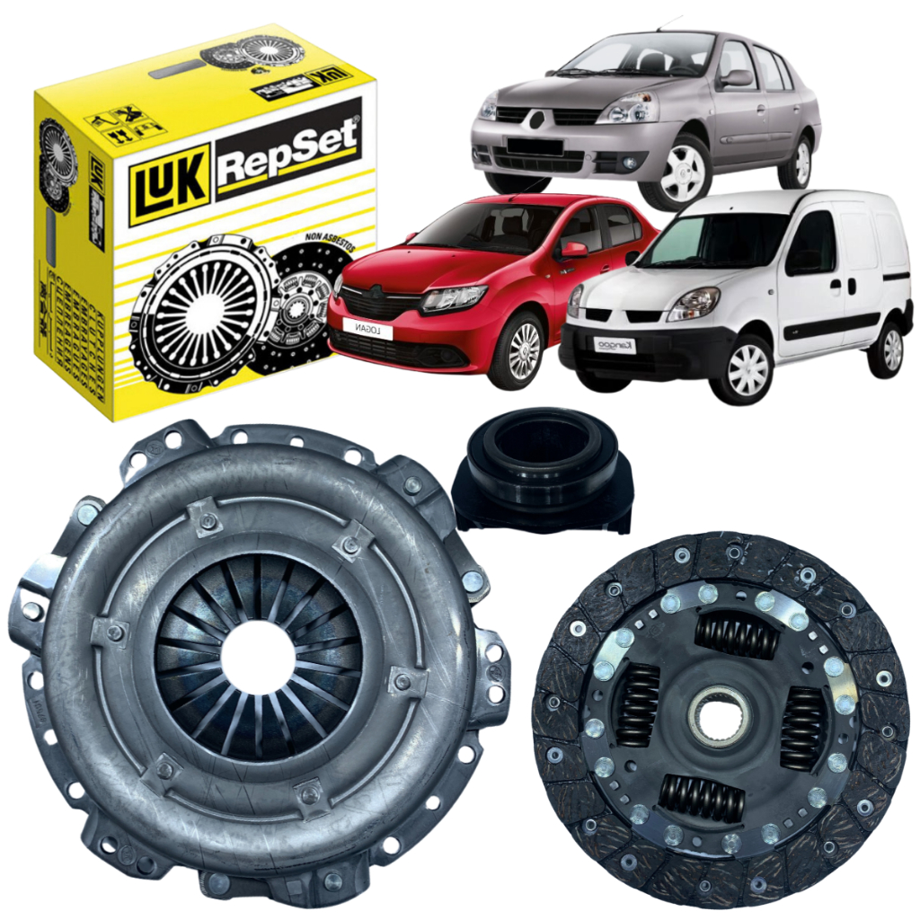 Kit Embreagem + Rolamento Luk Clio Logan Sandero Kangoo Twingo