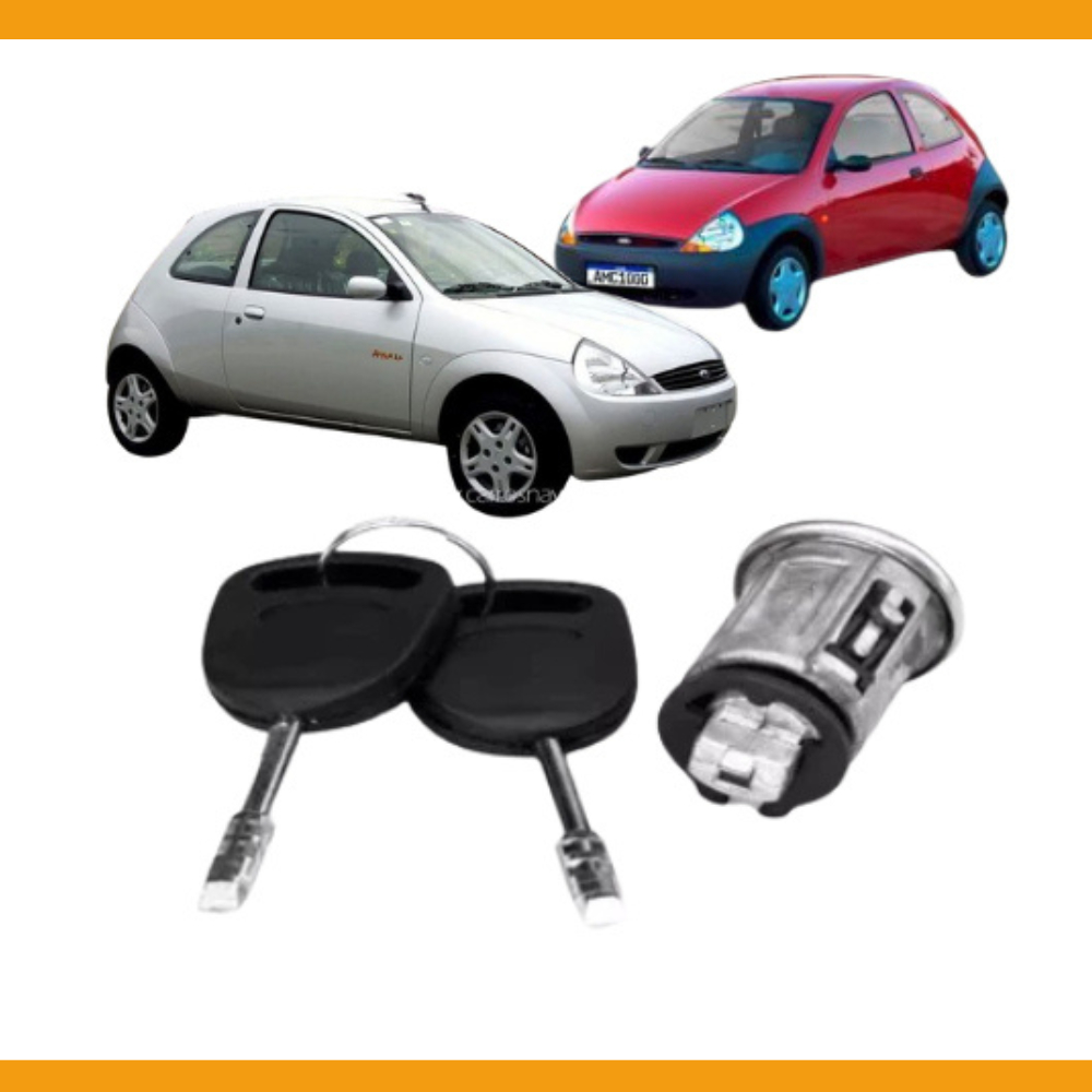 Miolo Cilindro Ignição C/ Chaves Ford Ka 97 a 2007 | Substituição Completa