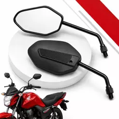 Par Retrovisor Moto Honda Titan Start Fan Cg 125 150 160