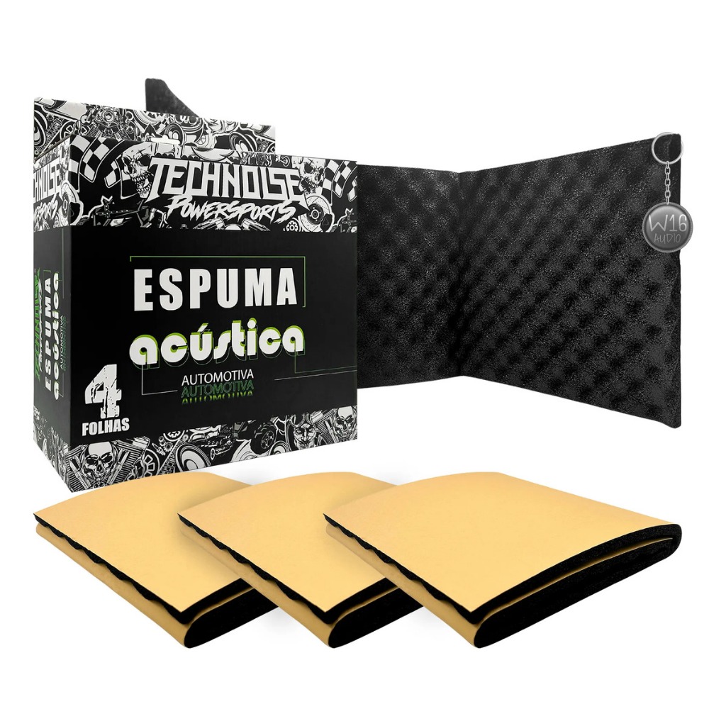 Espuma Acústica Aqua Block Térmica Technoise Som Anti Ruído
