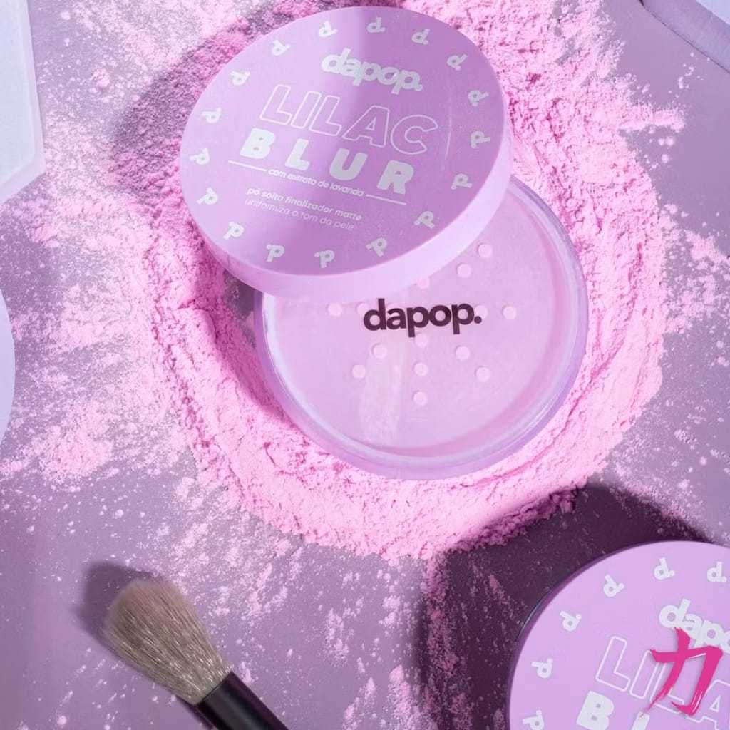 Pó Solto Finalizador Lilac Blur Dapop Efeito Blur Matte Real e Extrato de Lavanda
