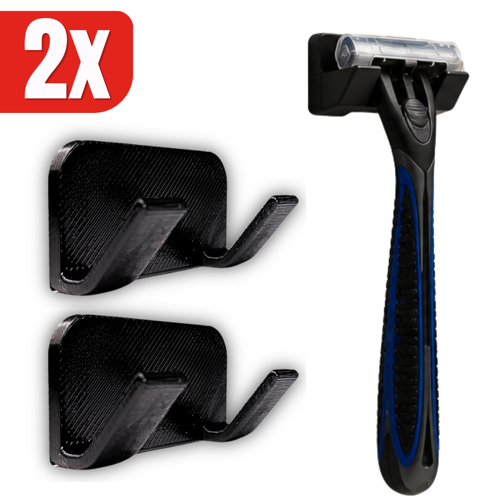 KIT 2 Suporte para Barbeador Adesivo 3M - Instalação Rápida Banheiro