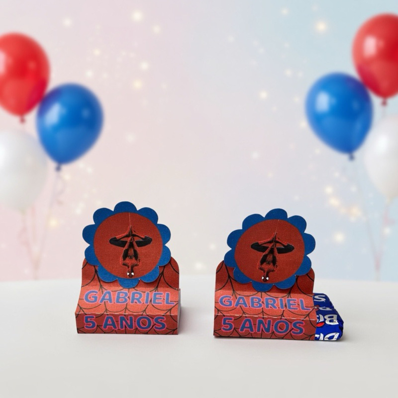 Porta Bis Duplo Homem Aranha Personalizados/Lembrancinha de Festa/Aniversário/Lembrancinha Festa Infantil