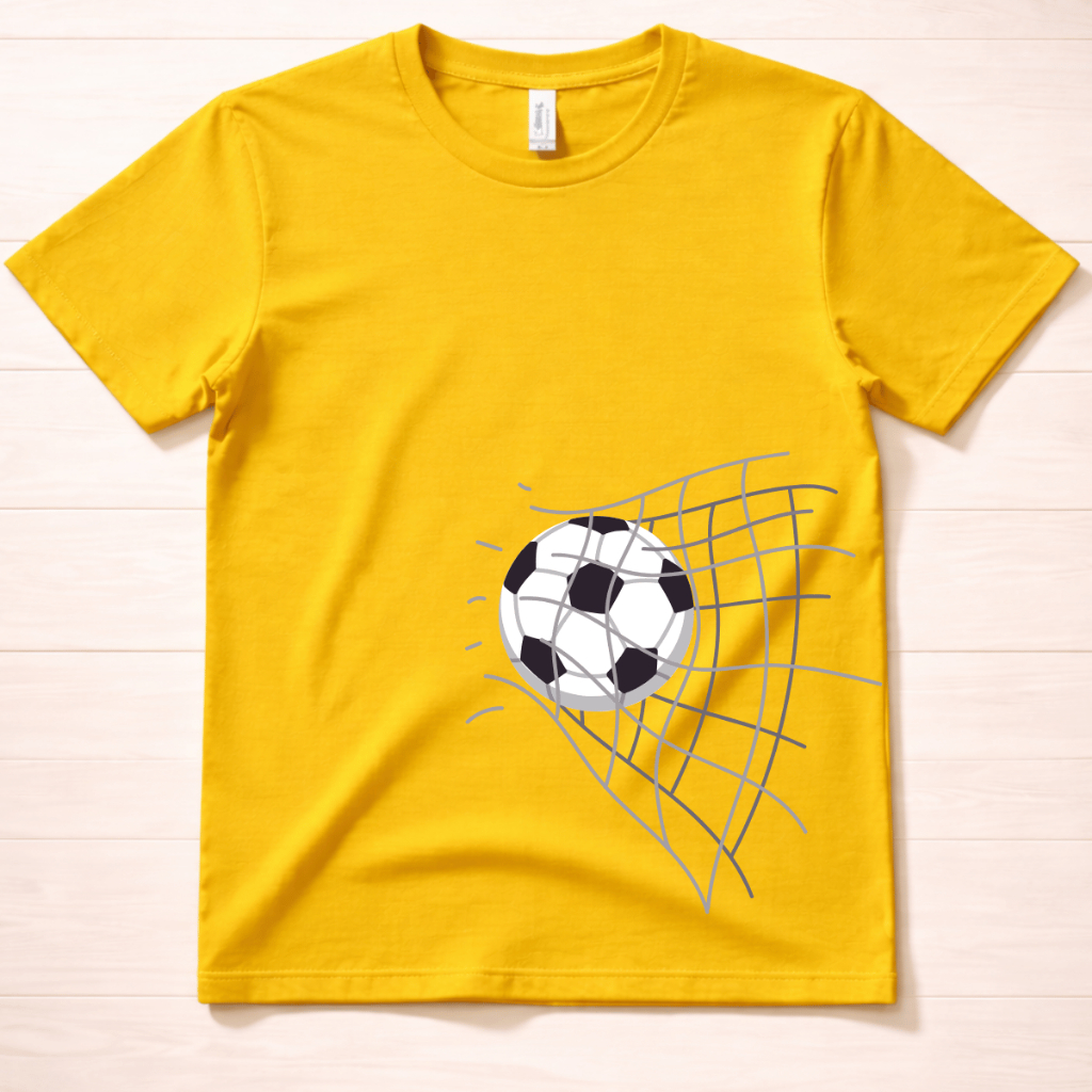 Camisa Futebol Infantil Bola Rede Menino Camiseta Casual Conforto 100% Algodão