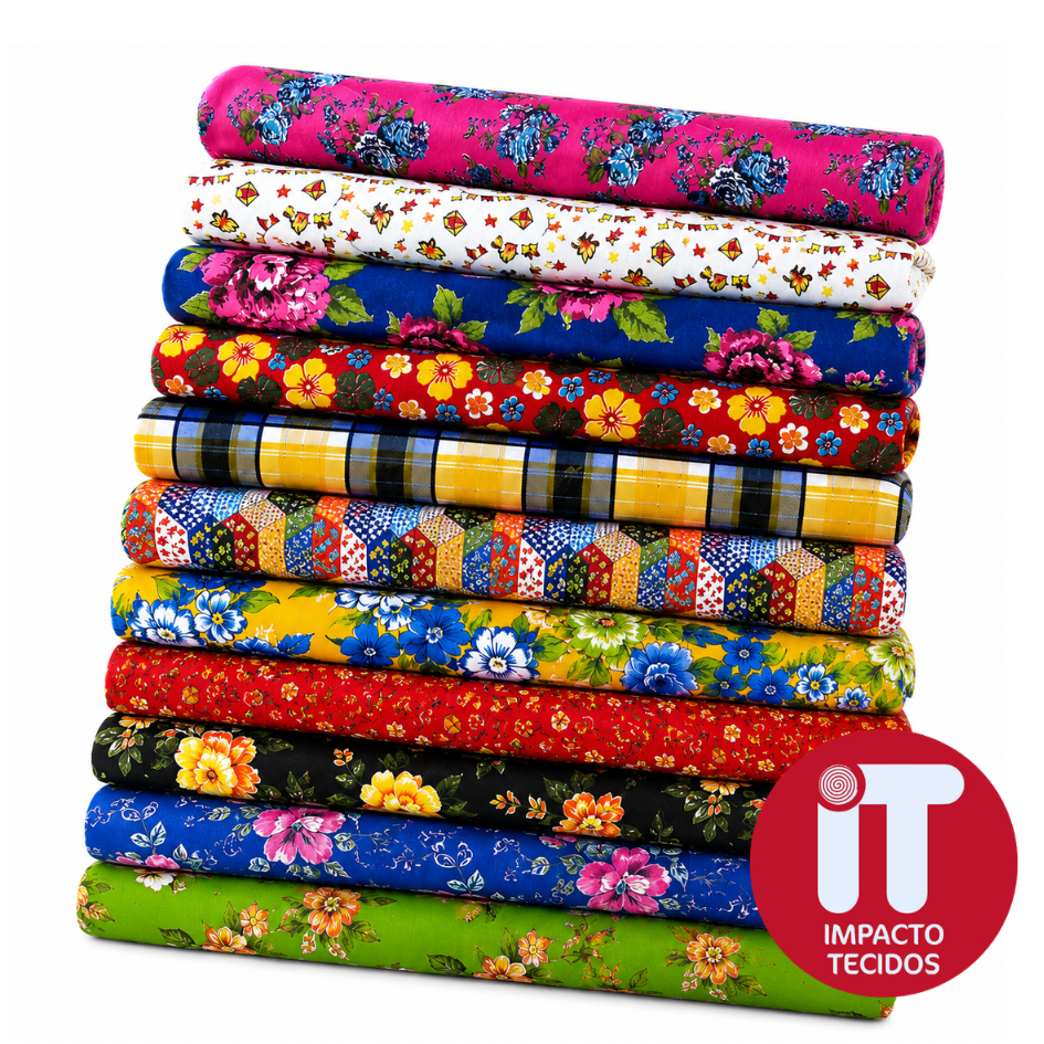 Tecido Chita 100% Algodão Estampado 1m x 1,40m Decoração Festa Artesanato Patchwork