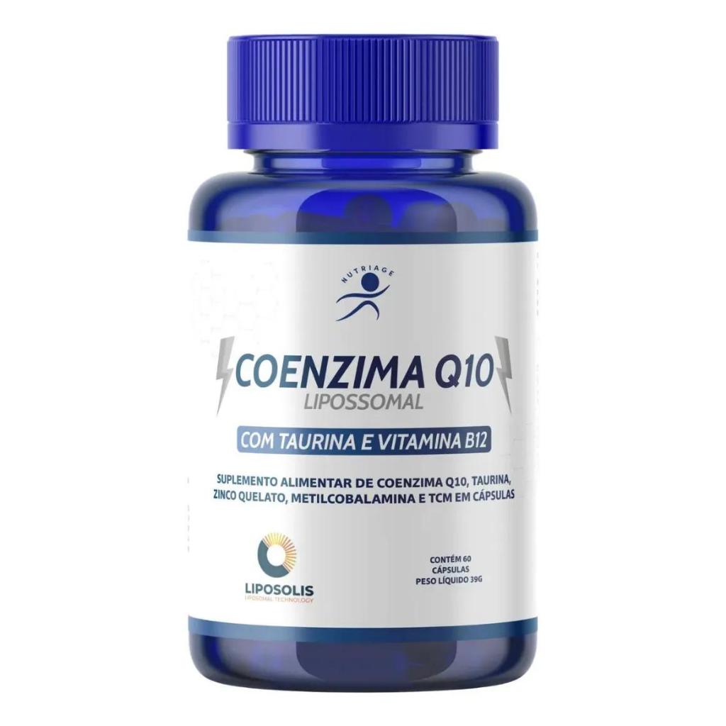 Coenzima Q10 + Taurina 60 Cápsulas Nutriage. Sabor N/d