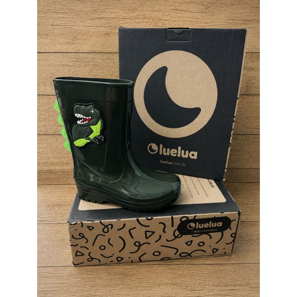 BOTA COTURNO GALOCHA LUELUA PVC IMPERMEAVEL ANTIDERRAPANTE MENINO HOMEM INFANTIL JUVENIL CHUVA