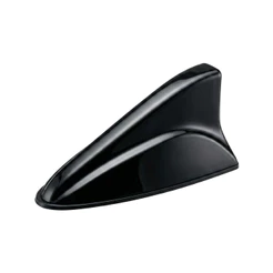 Antena Tubarão Shark Amplificada e Funcional para Som Automotivo Antena Tubarão Preto Brilhante