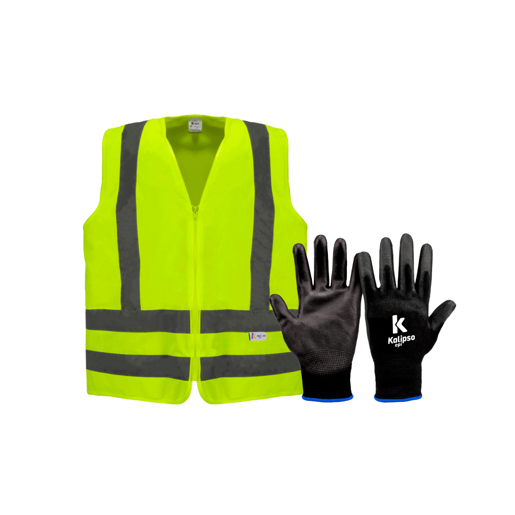 Kit Epi para Entregador Mercado Livre Shopee Amazon Colete Luva