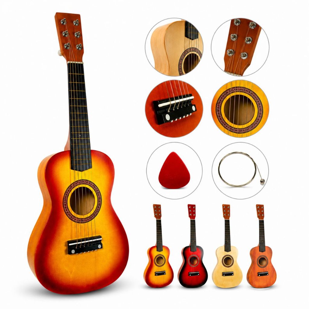 Mini Violão Infantil Com Corda De Aço Para Crianças Iniciantes E Primeiros Acordes